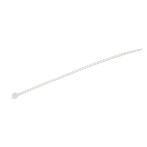 StarTech.com 100-Pack 6"(15cm) Cable Ties - 1/8"(3.6mm) wide, 1-3/8"(39mm) Bundle Diameter, 40lb(18kg) Tensile Strength, Nylon Self Locking Zip Ties with Curved Tip, UL Listed, White - TAA